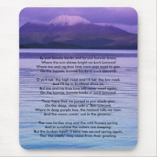 Loch Lomond By yon bonnie banks Mouse Pad