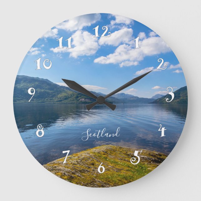 Loch Lomond in Scotland, beautiful wall clock (Front)