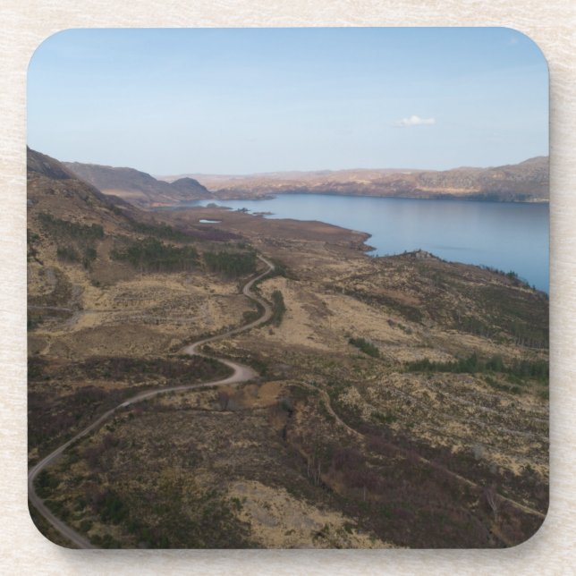 Loch Maree Aerial View Coaster (Front)