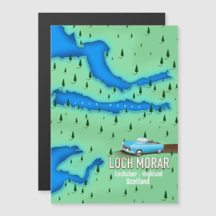 Loch Morar Lochaber Highland Scotland map