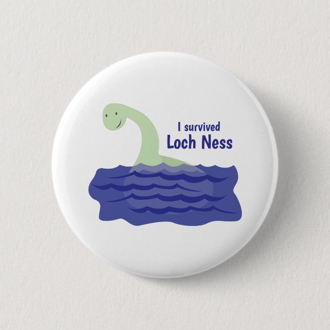 Loch Ness 6 Cm Round Badge (Front)