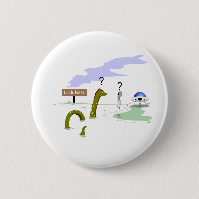 Loch Ness 6 Cm Round Badge (Front)