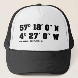 Loch Ness - Co-ordinates design Trucker Hat
