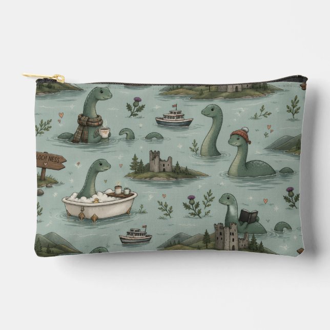 Loch Ness Monster  Accessory Pouch (Front)