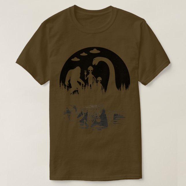 Loch Ness Monster And s T-Shirt (Design Front)