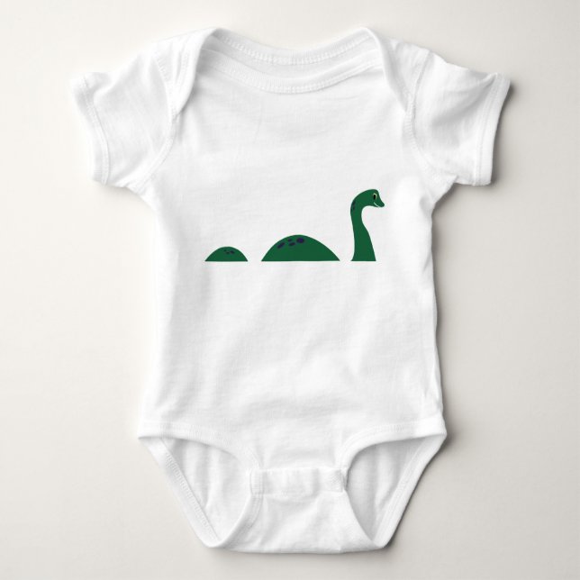 Loch Ness Monster Baby Bodysuit (Front)