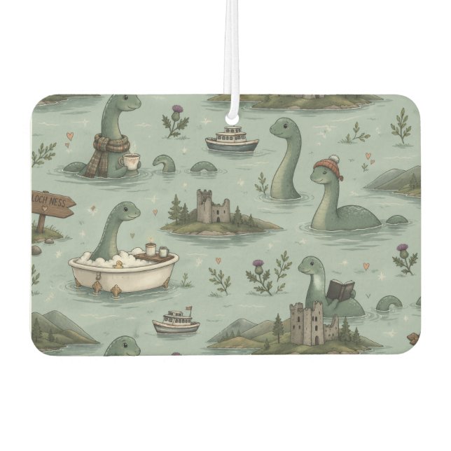 Loch Ness Monster  Car Air Freshener (Front)