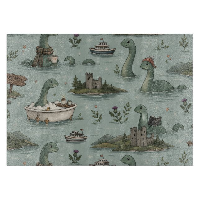 Loch Ness Monster  Cutting Board (Front)