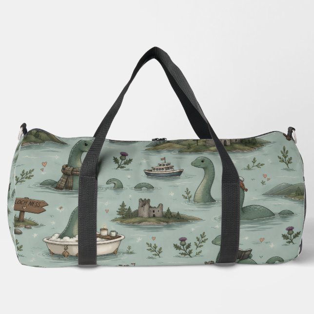 Loch Ness Monster  Duffle Bag (Front)