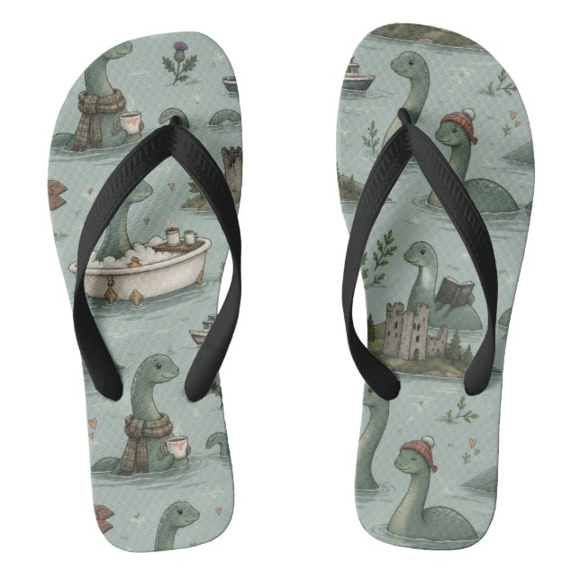 Loch Ness Monster  Jandals (Footbed)