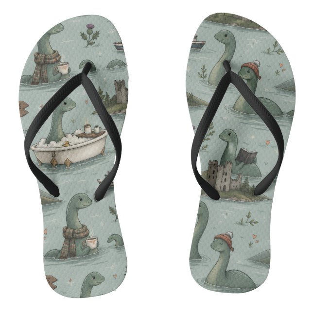 Loch Ness Monster  Jandals (Footbed)