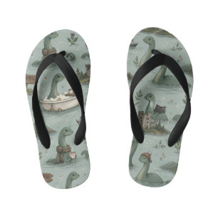 Loch Ness Monster Kid's Jandals
