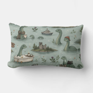 Loch Ness Monster Lumbar Cushion
