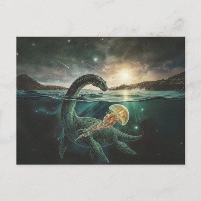 Loch Ness Monster Nessie | Scottish Folklore Postcard (Front)
