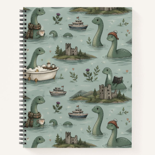 Loch Ness Monster  Notebook (Front)