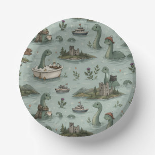 Loch Ness Monster Paper Plate