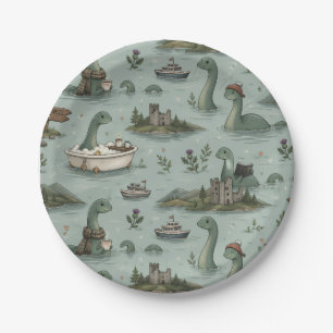 Loch Ness Monster  Paper Plate