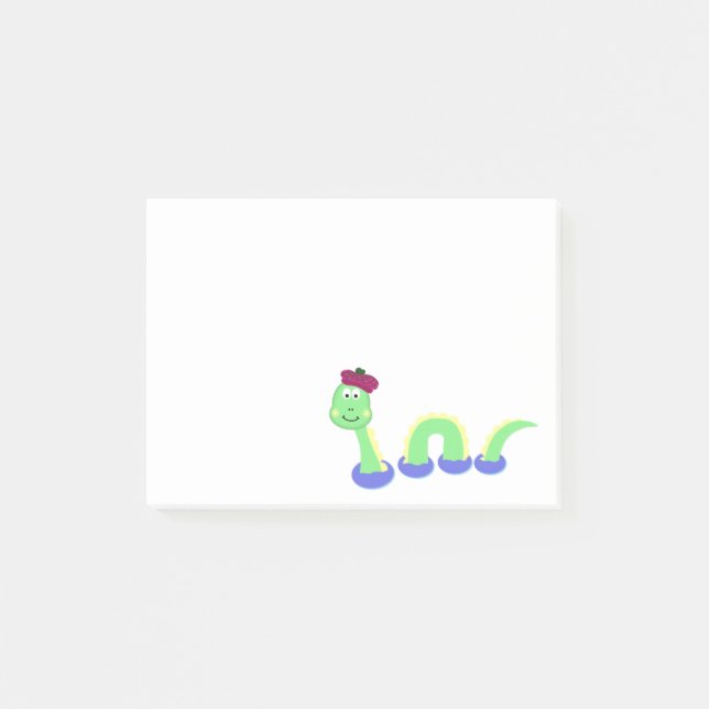 Loch Ness Monster Post-it Notes (Front)