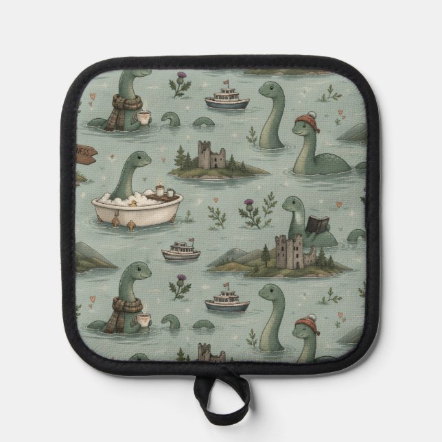 Loch Ness Monster  Pot Holder (Front)