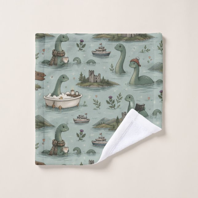 Loch Ness Monster  Wash Cloth (Wash Cloth)