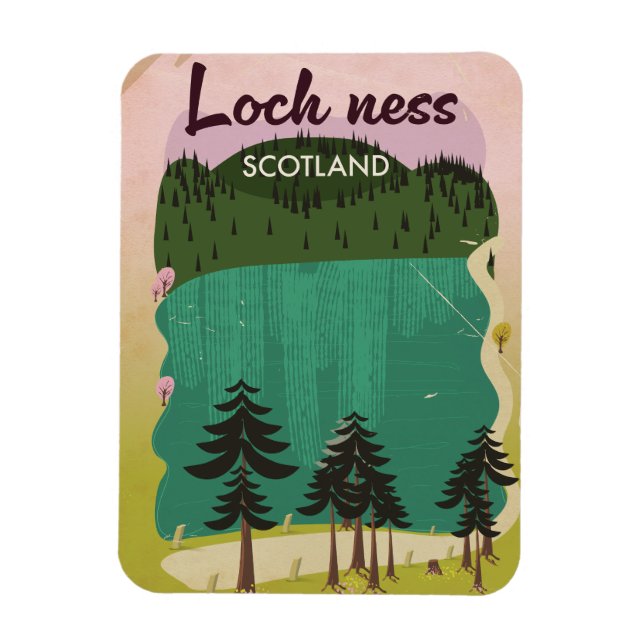 Loch Ness Scotland Magnet (Vertical)