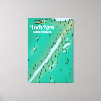 Loch Ness Scottish Highlands travel map