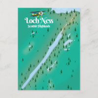 Loch Ness Scottish Highlands travel map