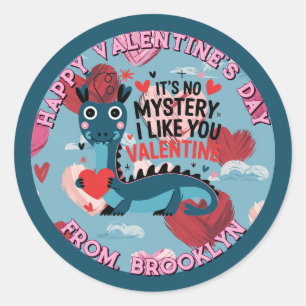 Loch Ness Valentine's Sticker