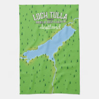 Loch Tulla Scotland Travel poster Map