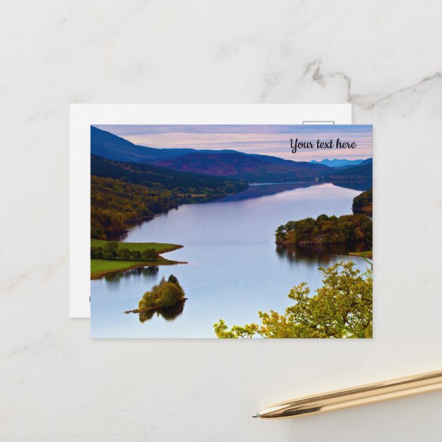 Loch Tummel, Queen's View, Scotland Postcard (Front/Back In Situ)
