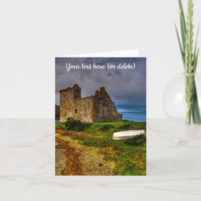 Lochranza Castle, Isle of Arran Greeting card (Front)