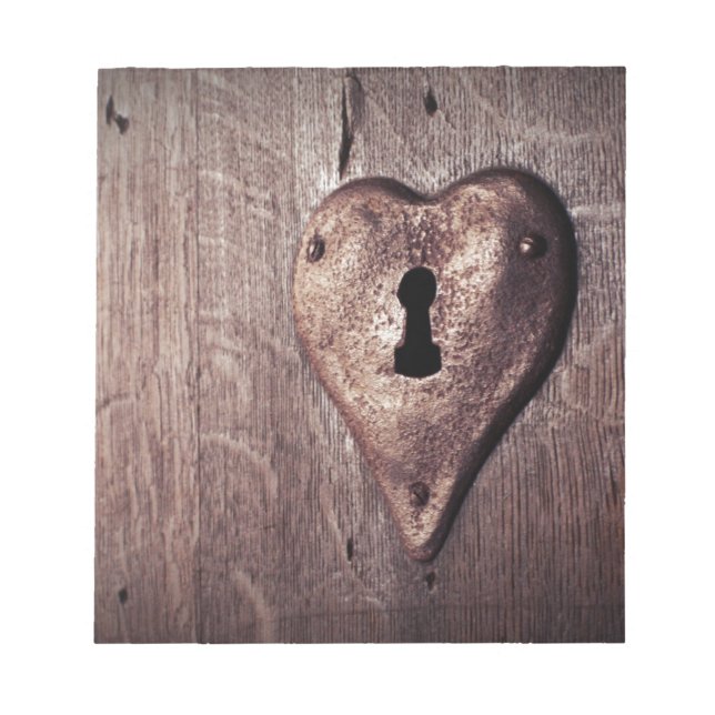 Lock Heart Notepad (Front)