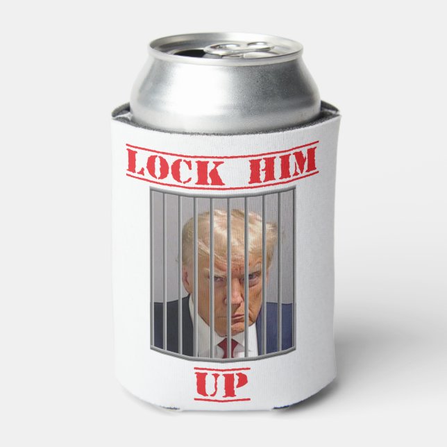 Lock Him Up Can Cooler (Can Front)