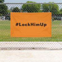 Lock him up #LockHimUp orange black minimalist