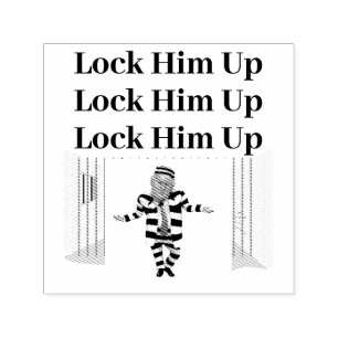 Lock Him Up Trump Self-Inking Stamp