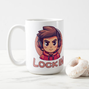 Lock In Pro Gamer Streamer Coffee Mug