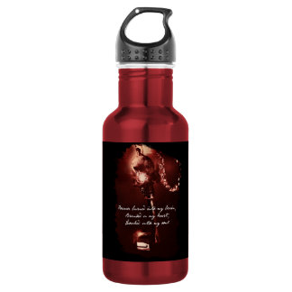 Lock & Key Water Bottle (18 oz), Red