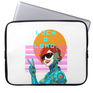 Lock + Load - Cyberpunk Vibe Laptop Sleeve