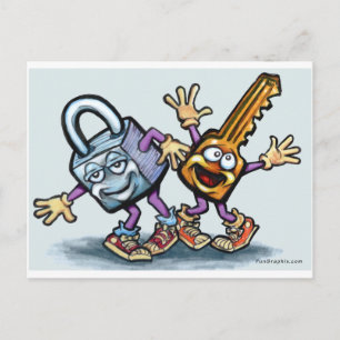 Lock n Key Postcard