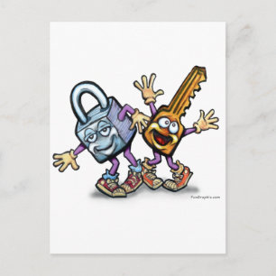 Lock n Key Postcard