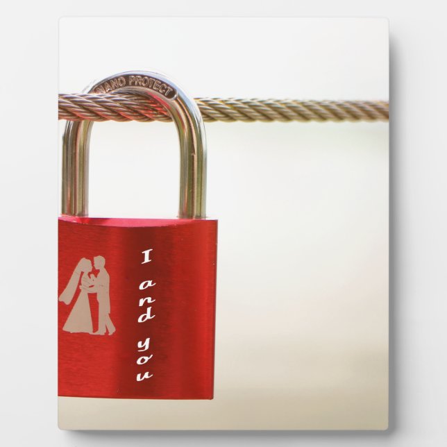 Lock of love plaque (Front)