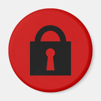 Lock. Top Secret or Confidential Icon. Magnet