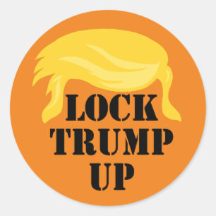 Lock Trump Up Classic Round Sticker