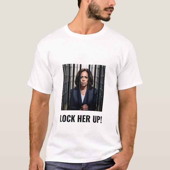 Lock Up Kamala  T-Shirt (Front)