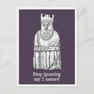 Lockdown moods - Lewis chessman King Postcard