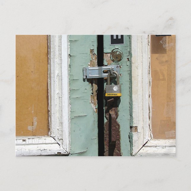 Locked and Abandoned Postcard (Front)