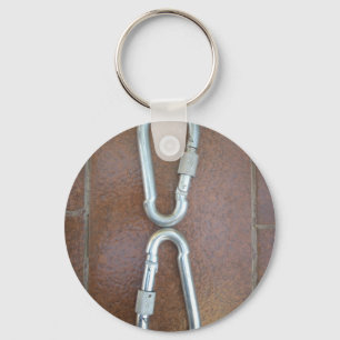 Locked In: Durable Steel Carabiner Lock Design Key Ring