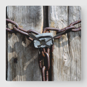 Locked! Square Wall Clock