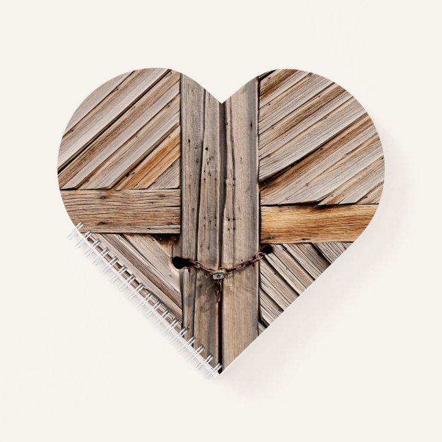 Locked Wooden Doors Notebook (Front)