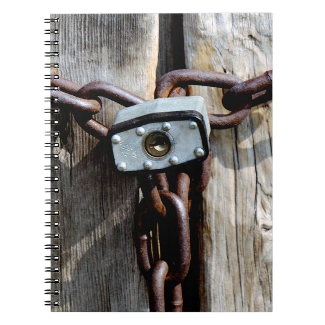 Locked Wooden Doors Notebook (Front)